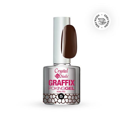 Graffix Poking Gel - 05 Chocolate Brown - 4ml - Crystal Nails