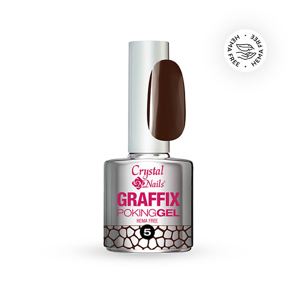 Graffix Poking Gel - 05 Chocolate Brown - 4ml – Crystal Nails