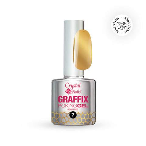 Graffix Poking Gel - 07 Gold - 4ml - Crystal Nails