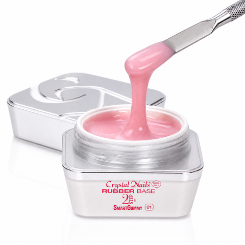 2S Smart Gummy Rubber Base Gel - 01 - 30ml (borcănel) - Crystal Nails