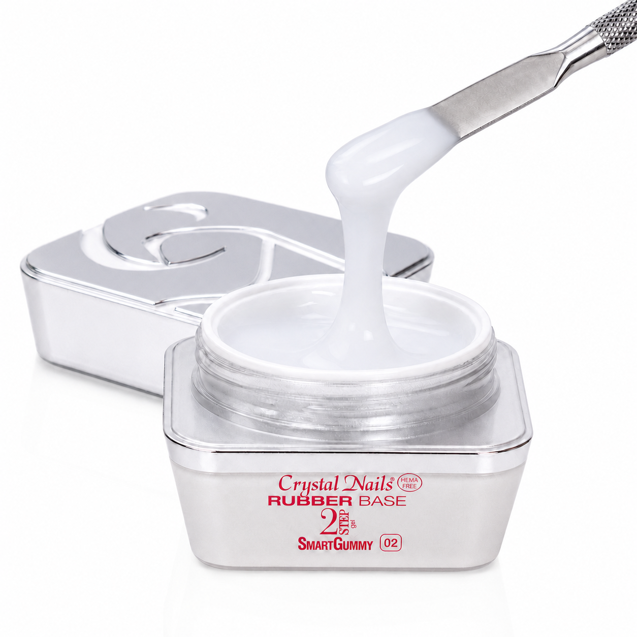 2S Smart Gummy Rubber Base Gel - 02 - 30ml (borcănel) - Crystal Nails