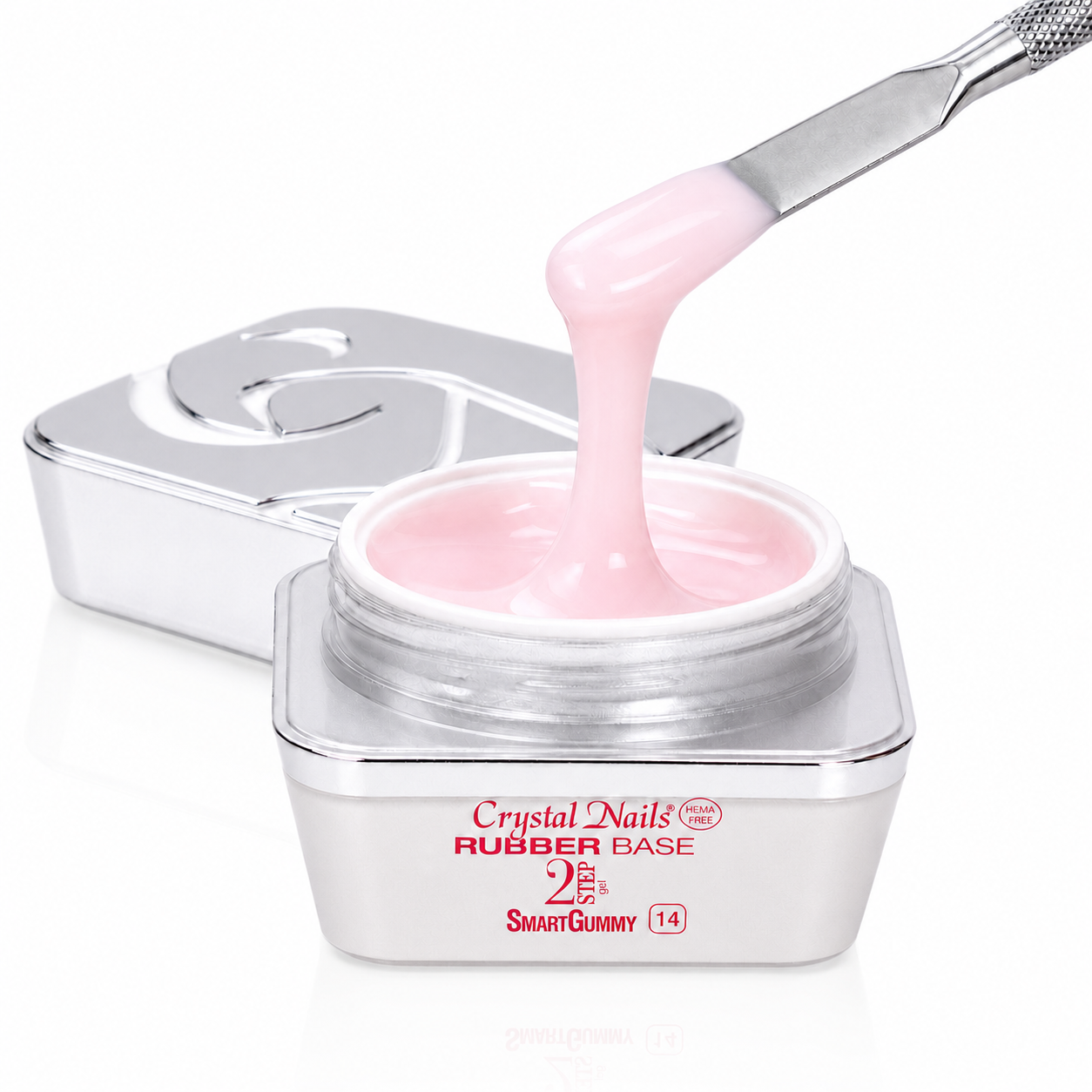 2S Smart Gummy Rubber Base Gel - 14 - 30ml (borcănel) - Crystal Nails