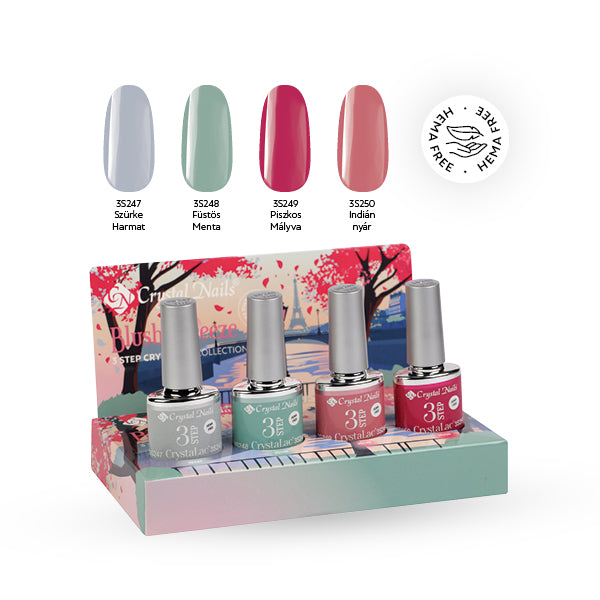 Kit 3Step Crystalac Blush&Breeze – Crystal Nails