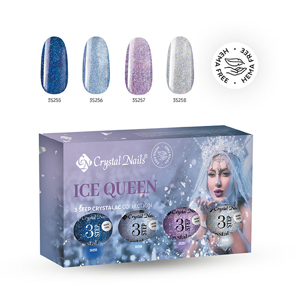 Kit 3Step Crystalac Ice Queen 2025 – Crystal Nails