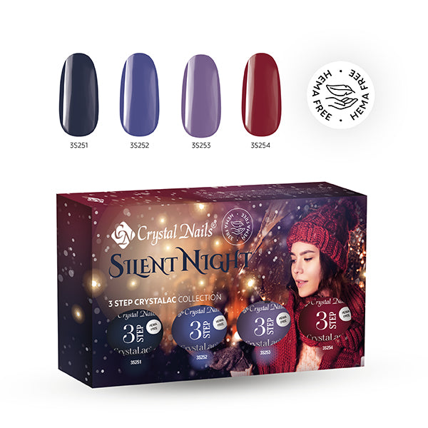 Kit 3Step Crystalac Silent Night 2025 – Crystal Nails