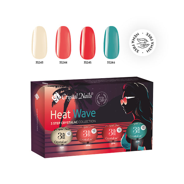 Kit - Heat Wave - 3step CrystaLac 4x - 4ml – Crystal Nails