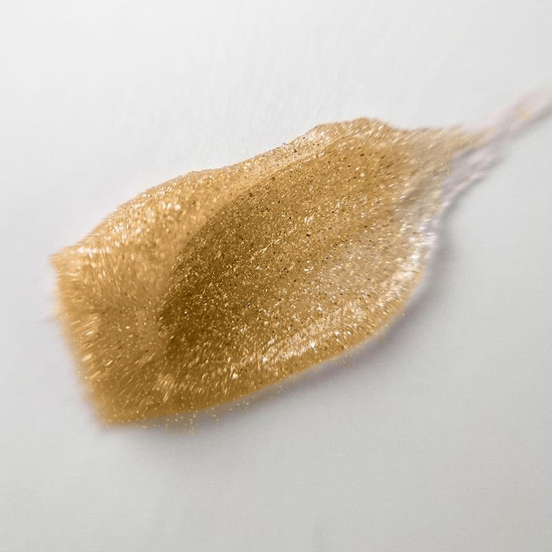 liquid-future-polygel-gold-15-ml-brillbird - textură