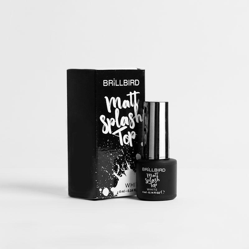 Matt Splash Top - White - 4ml - BrillBird