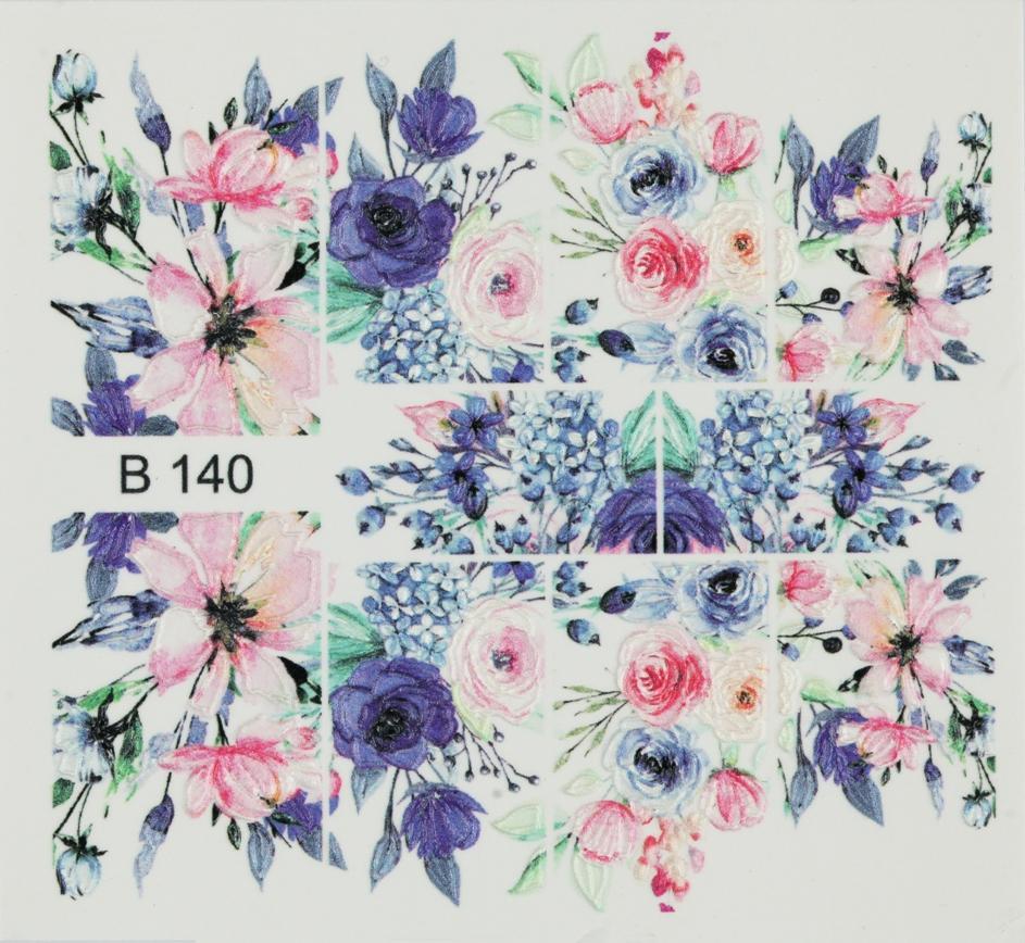 Nail sticker B140 – 3D - BrillBird