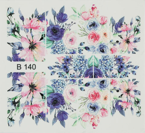 Nail sticker B140 - 3D - BrillBird