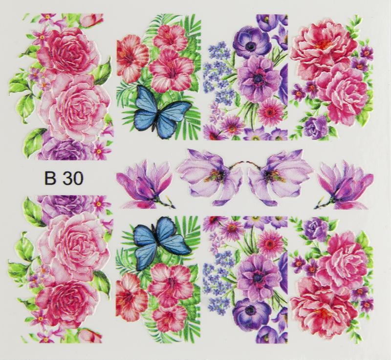 Nail sticker B30 – 3D - BrillBird