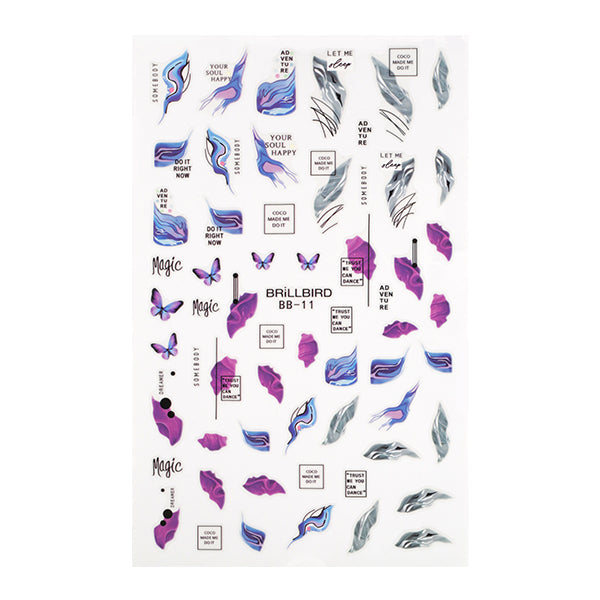 Nail Sticker BB-11 * – BrillBird