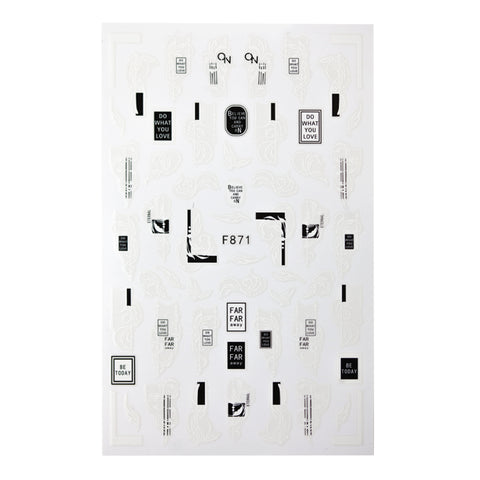 Nail sticker F871 - BrillBird