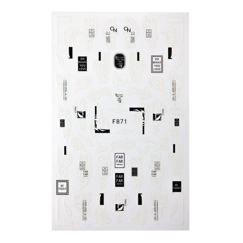Nail sticker F871 * – BrillBird