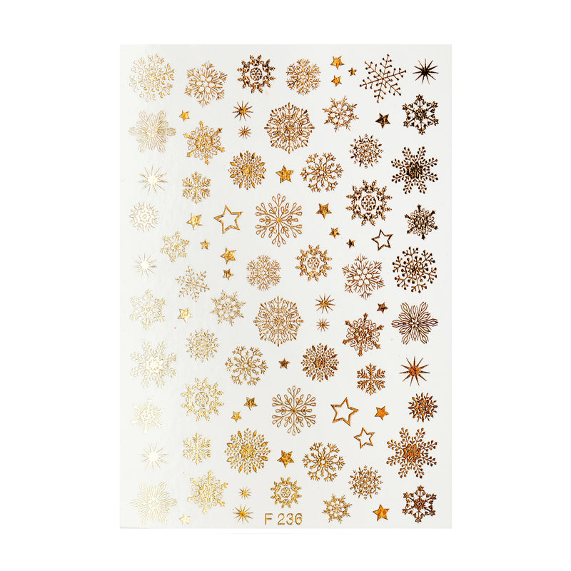 Nail Sticker Golden Flakes – BrillBird