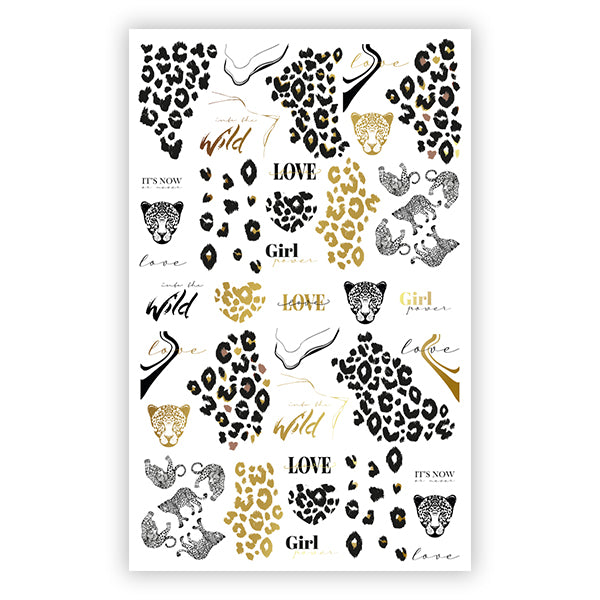 Nail Stickera - Gold leopard – BrillBird