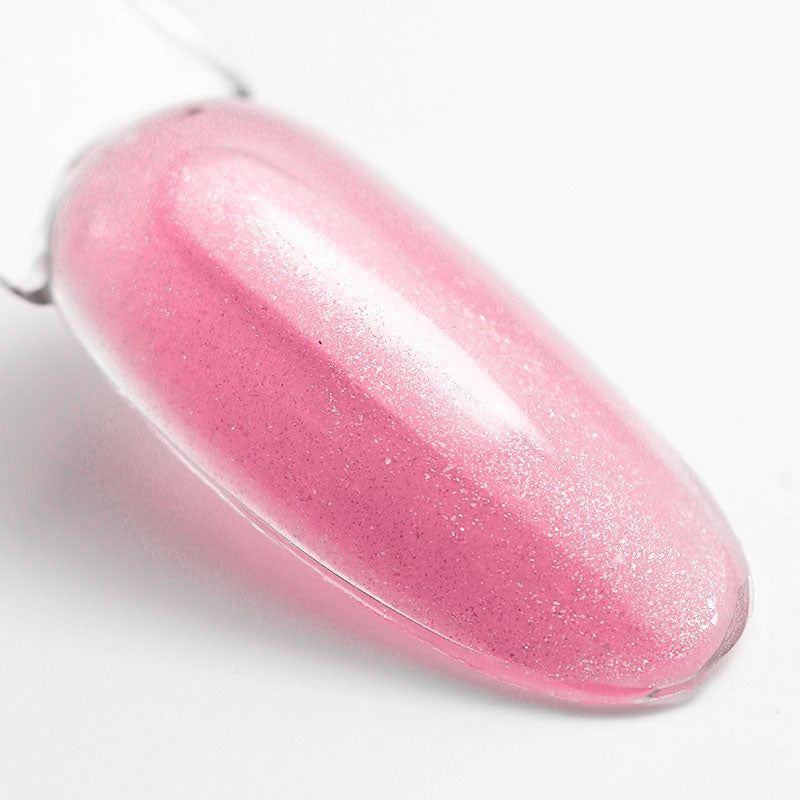 Next Level Builder gel - Shimmer Blush - BrillBird - nuanță pe tips