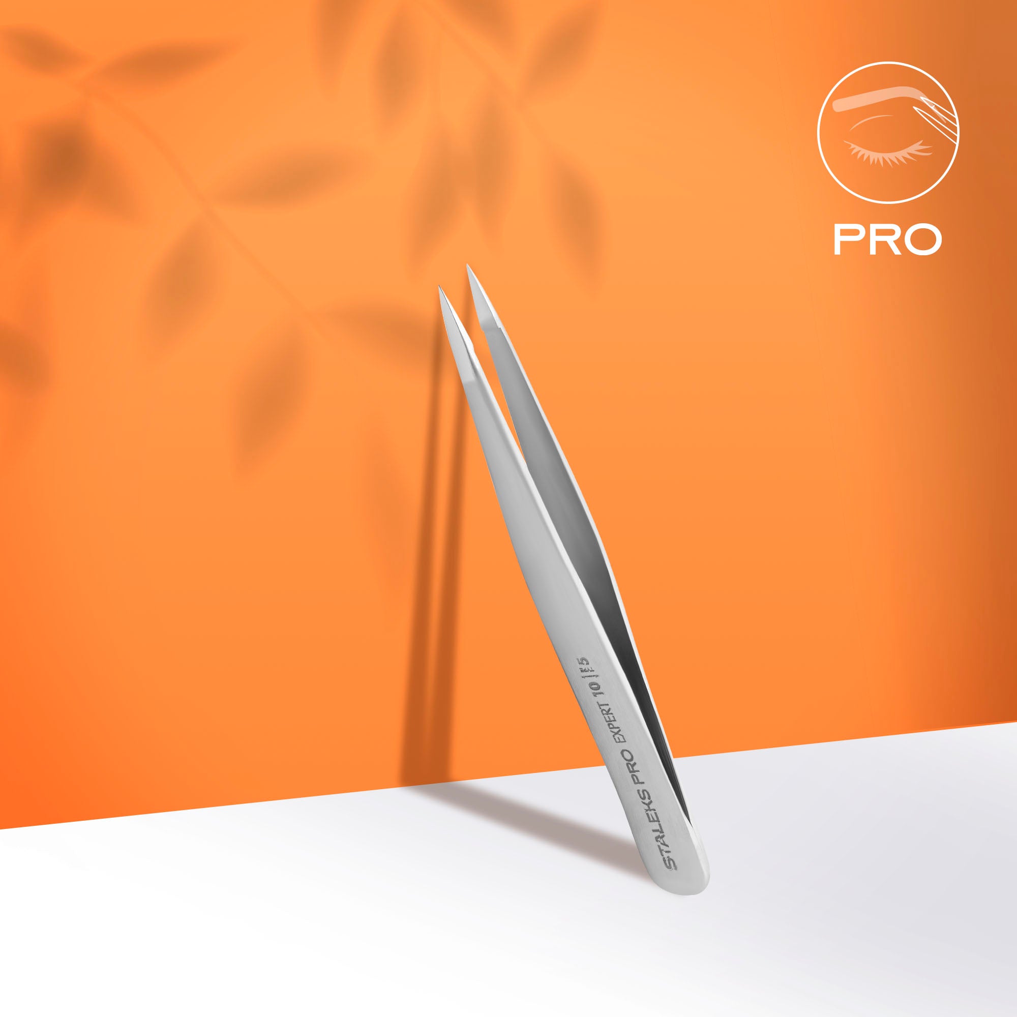 Pensetă pentru sprâncene cu prindere tip punct Expert 10 (TE-10/5) – Staleks