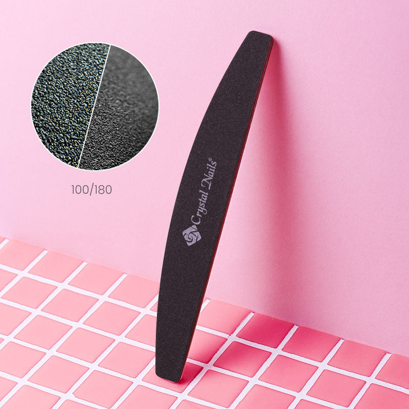 Pila Boomerang Zebra - Neagră - 100/180 – Crystal Nails