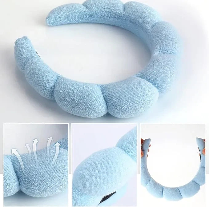Bandă cosmetică pentru păr Blue Cloud – Beautiona