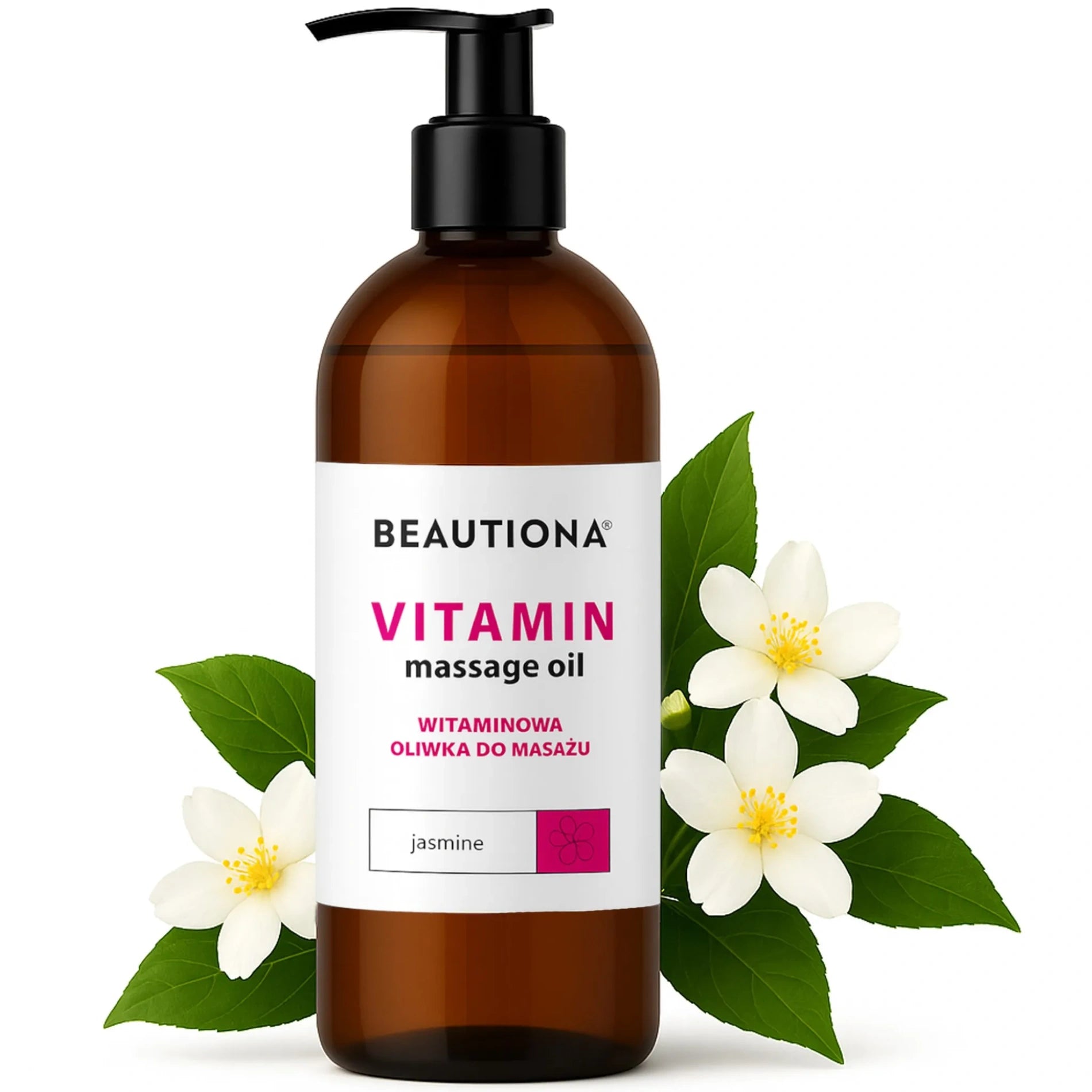 Ulei de masaj cu iasomie și vitamine 500 ml – Beautiona
