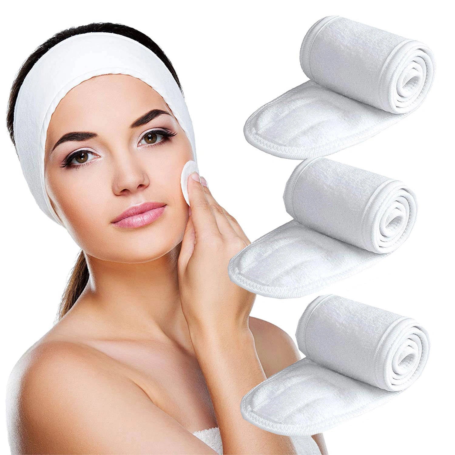 Bandă cosmetică pentru păr albă – Beautiona