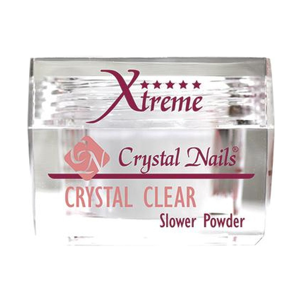 Praf Acrylic Slower Powder - Crystal Clear - Crystal Nails