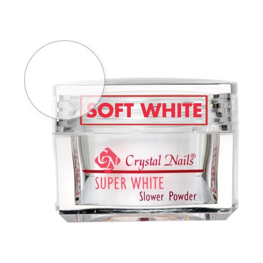 Praf Acrylic Slower Powder - Soft White - Crystal Nails