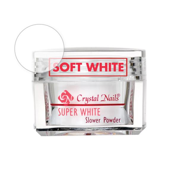 Praf Acrylic Slower Powder - Soft White – Crystal Nails
