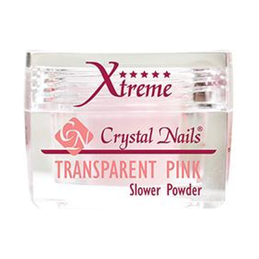 Praf Acrylic Slower Powder - Transparent Pink - Crystal Nails