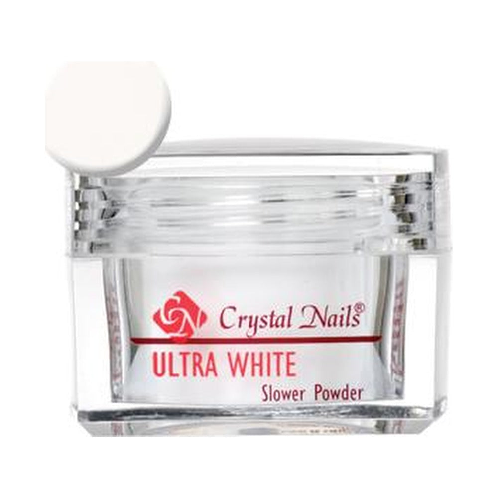 Praf Acrylic Slower Powder - Ultra White - Crystal Nails