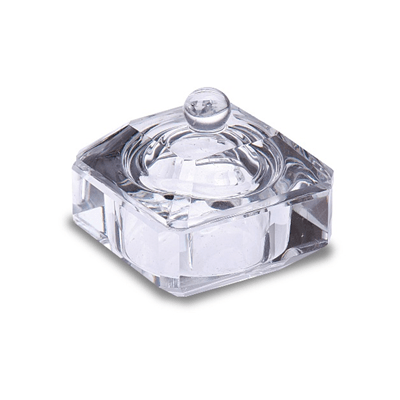 Recipient Din Sticla Cu Capac – Crystal Nails