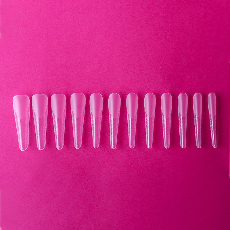 Fusion Acrygel Reverse Tips - Slim Russian Almond - 120buc – Crystal Nails