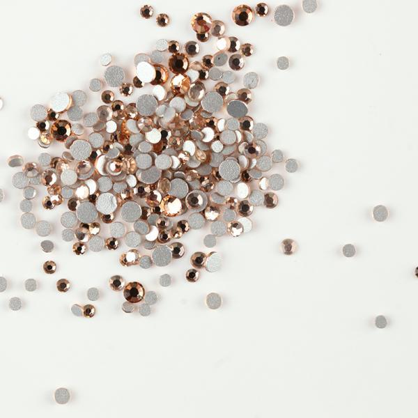 Rhinestone (100pcs) - Rose gold SS8 - BrillBird