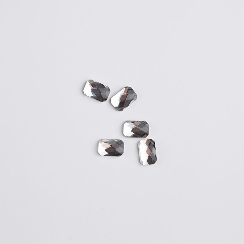 Rhinestone (10pcs) - Emerald 4x6mm Clear - BrillBird