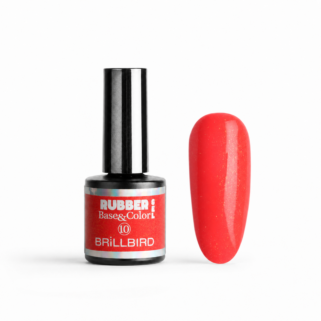Rubber Base & Color 10 - BrillBird - flacon și swatch