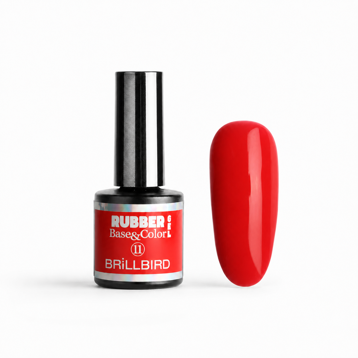 Rubber Base & Color 11 - BrillBird - flacon și swatch