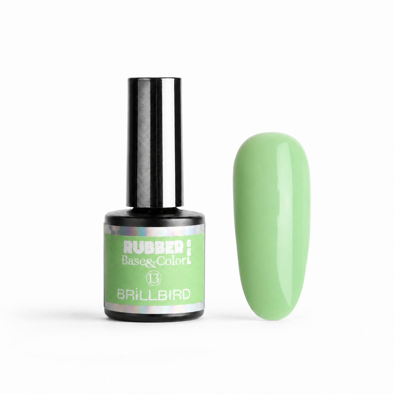 Rubber Base & Color 13 - BrillBird - flacon și swatch
