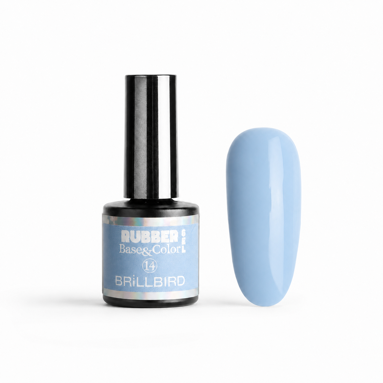 Rubber Base & Color 14 - BrillBird - flacon și swatch