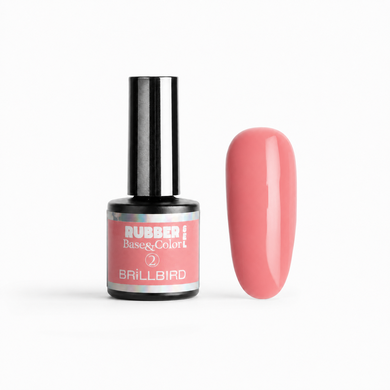 Rubber Base & Color 2 - BrillBird - flacon și swatch
