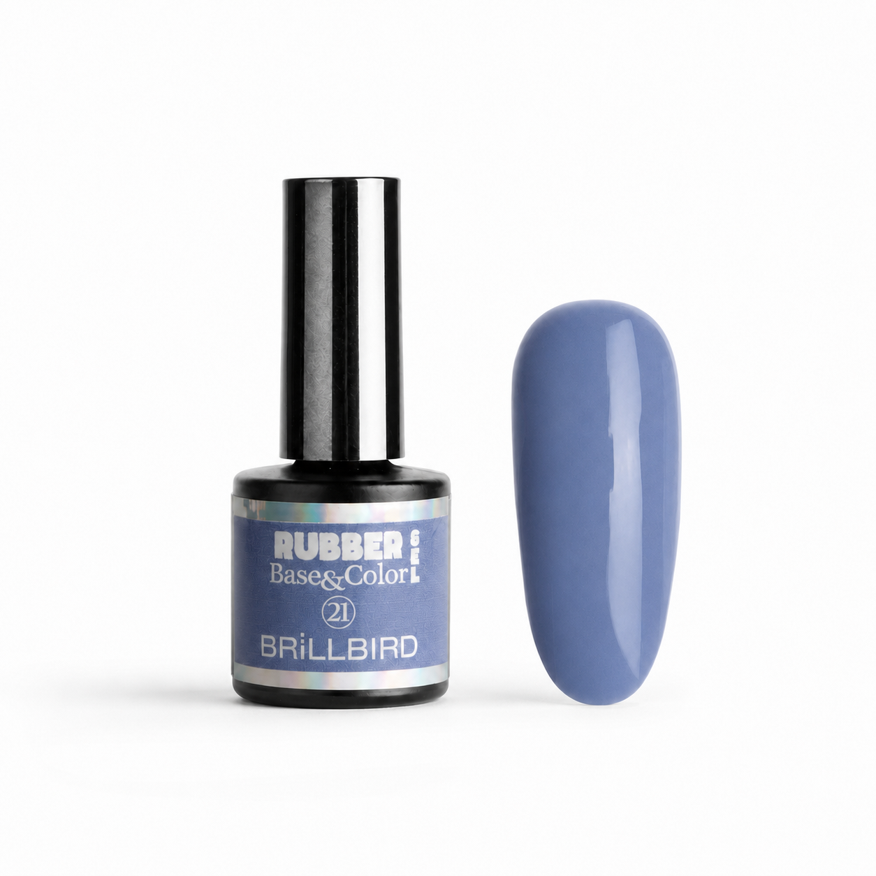 Rubber Base & Color 21 - BrillBird - flacon și swatch