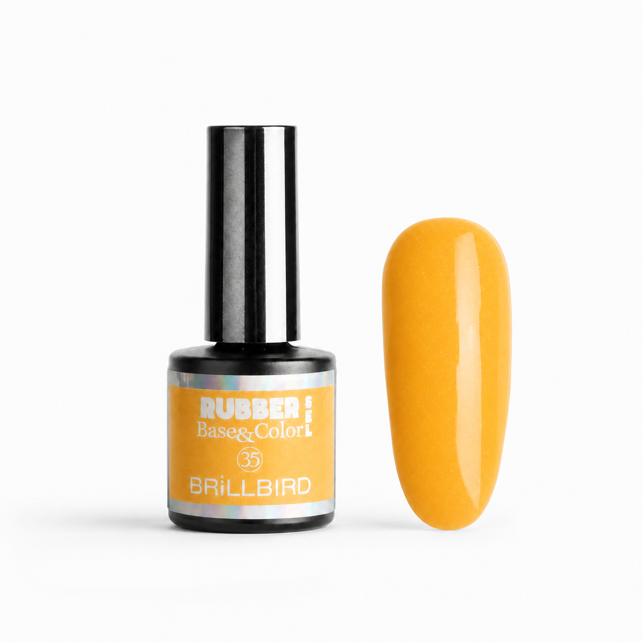 Rubber Base & Color 35 - BrillBird - flacon și swatch