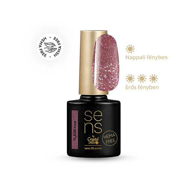 Sens 3G Polish Flash  - Flash Rose - 4ml – Crystal Nails