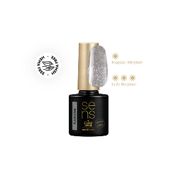 Sens 3G Polish Flash  - Silver - 4ml – Crystal Nails