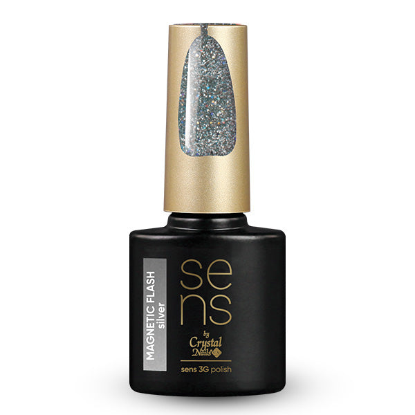 Sens - 3g Polish Magnetic Flash  - Silver - 4ml – Crystal Nails