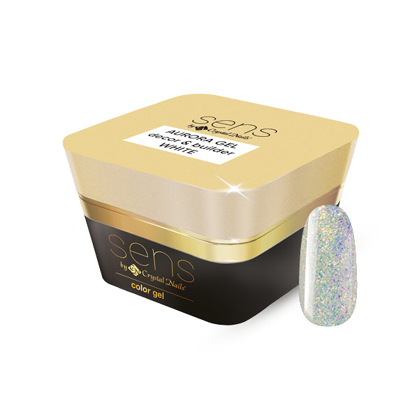 Sens Aurora Decor & Builder Gel  - 01 - White - 5ml – Crystal Nails