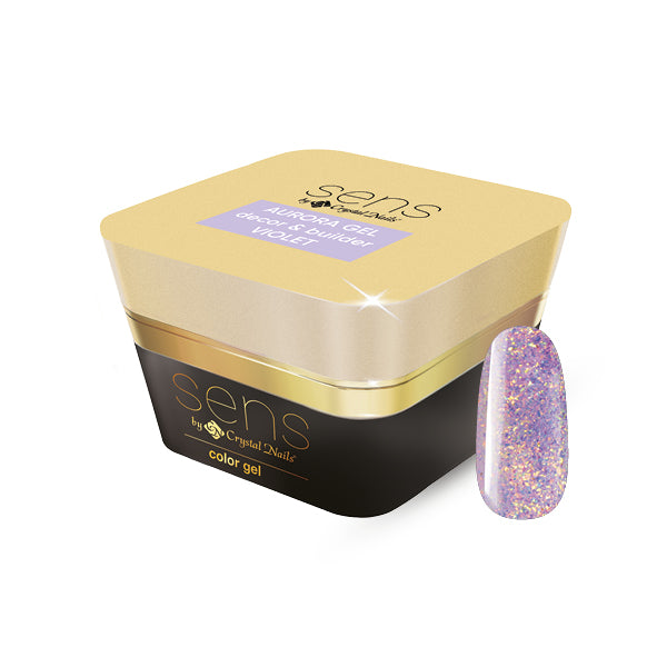 Sens Aurora Decor & Builder Gel  - 03 - Violet - 5ml – Crystal Nails