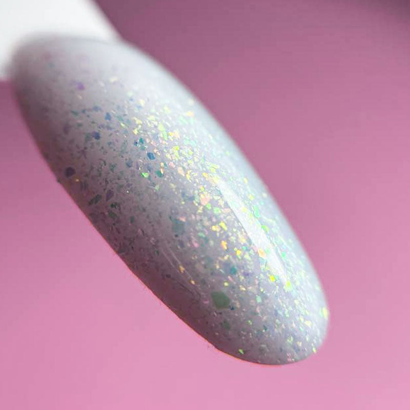 Sens Base Gel  – Aurora Flake – Blue - 10ml – Crystal Nails