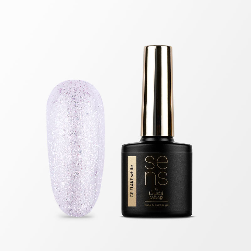 Sens Base Gel  - Ice Flake - White - 10ml – Crystal Nails