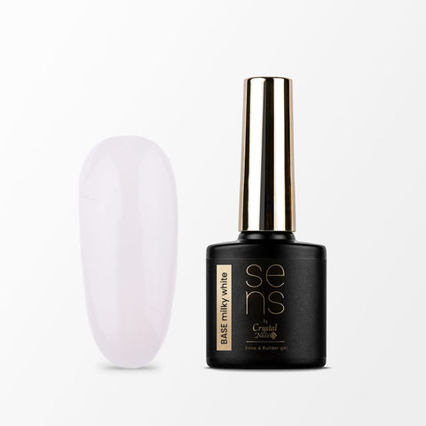 Sens Base Gel - Milky White - 10ml - Crystal Nails